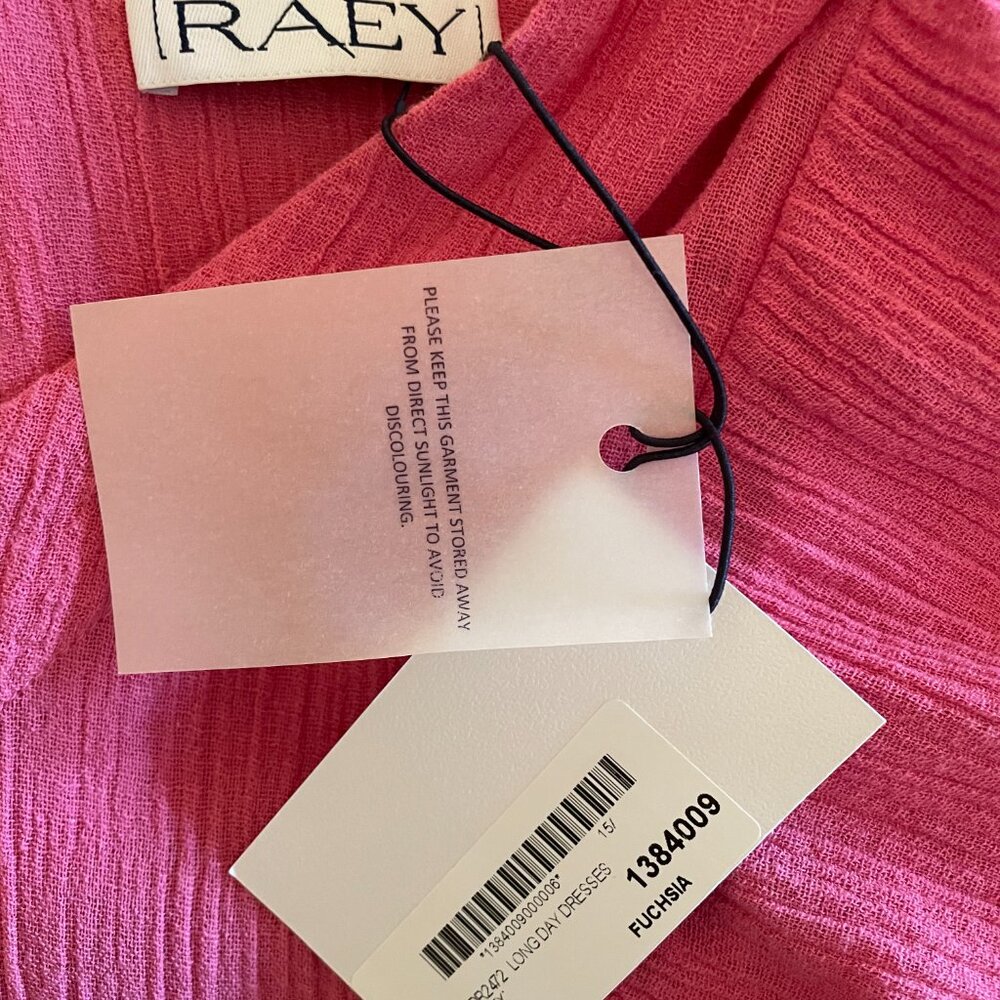 RAEY long fuchsia day dress UK 10 - Picture 5 of 7